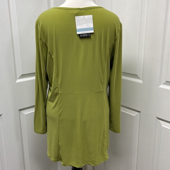ANTTONY Original New Solid Green Pullover Tunic Top XL - Picture 4 of 10